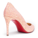 Pigalle Follies 85 pink glitter pumps