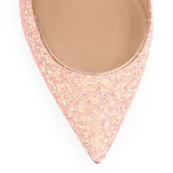 Pigalle Follies 85 pink glitter pumps