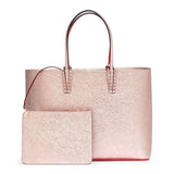 Cabata vintage rose gold leather tote