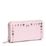Panettone pink leather spike wallet