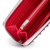 Panettone pink leather spike wallet