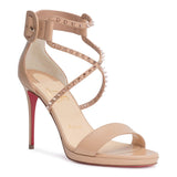 Choca 100 beige leather stud sandals