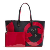 Cabata love patent black tote bag