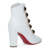 Lady See 85 white patent boots