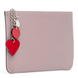 Loubicute pale pink pouch
