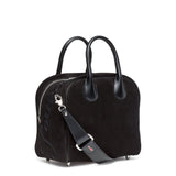 Marie Jane Small black suede shoulder bag