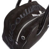 Marie Jane Small black suede shoulder bag
