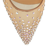 Follies Strass 85 white pumps