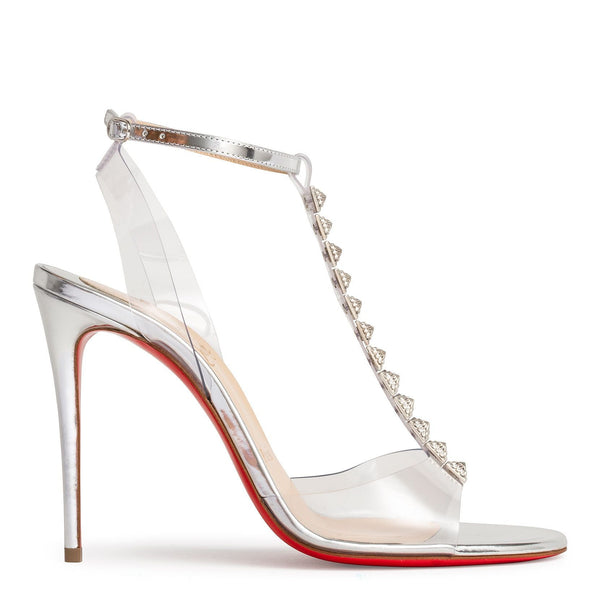 Jamais Assez 100 pvc silver sandals