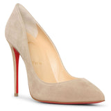 Pigalle Follies 100 nocciola suede pumps