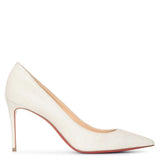 Kate 85 glitter white pumps