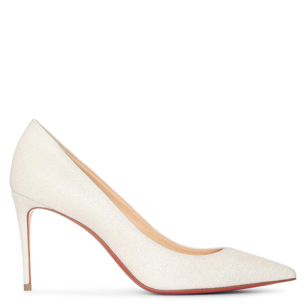 Kate 85 glitter white pumps