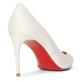 Kate 85 glitter white pumps