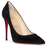 Kate 100 black suede pumps