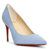 Kate 85 jeans blue suede pumps