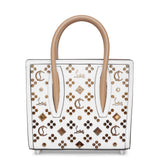Paloma S Mini white leather tote bag
