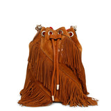 Marie Jane large suede bucket bag