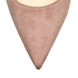 Kate 100 dark nude suede pumps