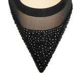 Galativi Strass 100 black suede pumps
