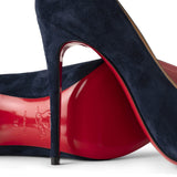 Kate 100 midnight blue suede pumps
