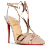 Double L Pump 100 metallic leather