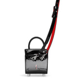 Paloma Top Handle Nano patent black bag