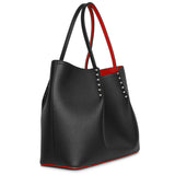 Cabarock black calf leather tote