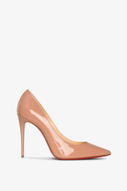 Kate 100 beige patent pumps