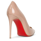 Kate 100 beige patent pumps