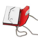 Elisa chain cardholder white and silver