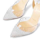 Spikaqueen 100 pvc white pumps