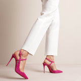 Jenlove 100 pink suede pumps