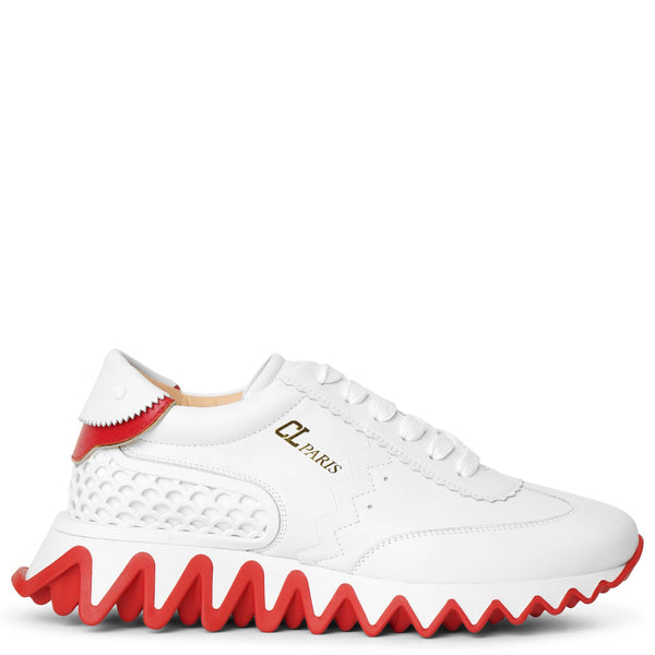 Loubishark donna white sneakers