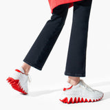 Loubishark donna white sneakers