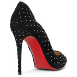 Hot Chick 100 plume suede pumps
