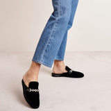 Coolito Swing velvet moccasin flats