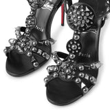 Goldora 100 black leather sandals
