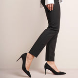 Kate Plume 85 black suede pumps
