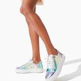 Vieririssima metallic leather sneakers