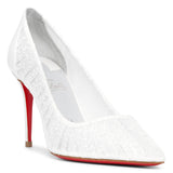 Kate draperia 85 white pumps