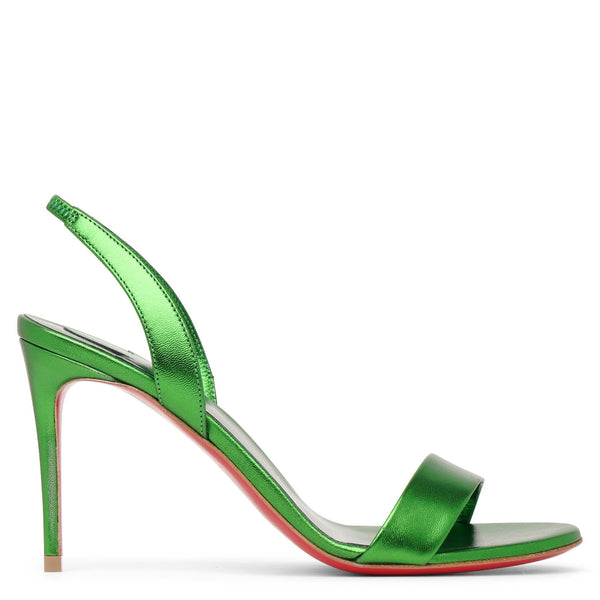 O Marylin spinach laminato sandals