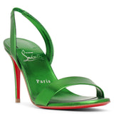O Marylin spinach laminato sandals