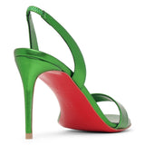O Marylin spinach laminato sandals