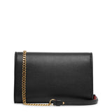Carasky black leather clutch