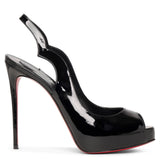 Hot Chick sling 120 black patent pumps