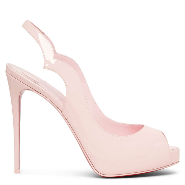 Hot Chick sling 120 pink patent pumps