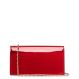 Loubi54 red patent clutch