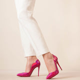 Hot Chick 100 patent psychic pink pumps