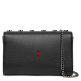 Paloma black leather clutch