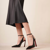 Condora 100 patent sling pumps